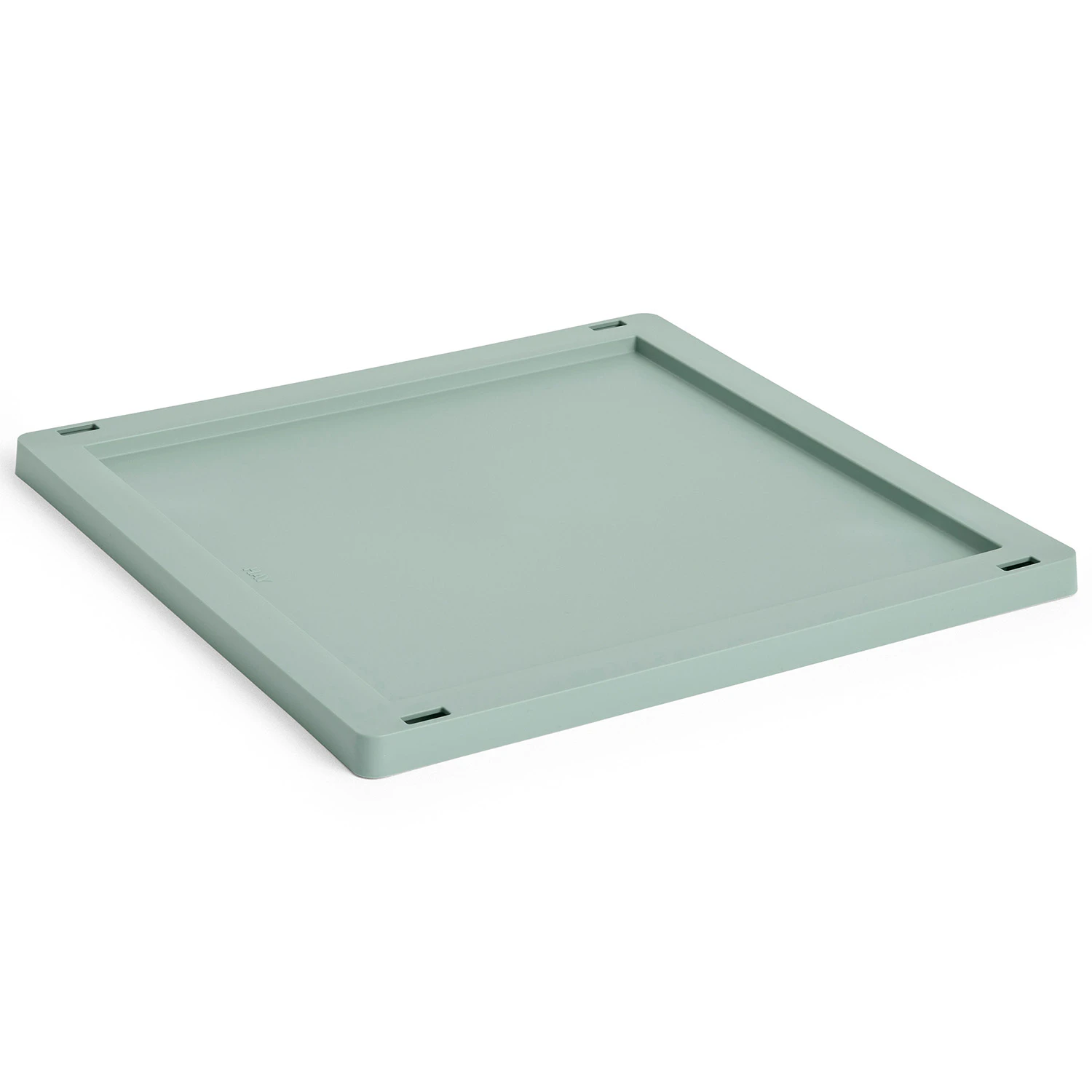 Hay Colour Crate Plastic Medium Square / Cube Lock - Korgar Återanvänd Plast Sage Green