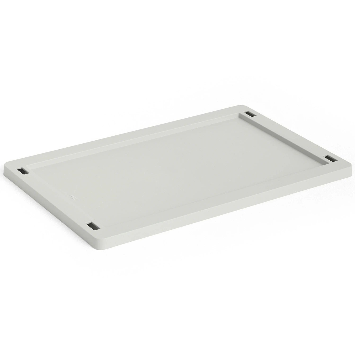 Hay Colour Crate Plastic Small Lock Grey - Korgar Återanvänd Plast Grå