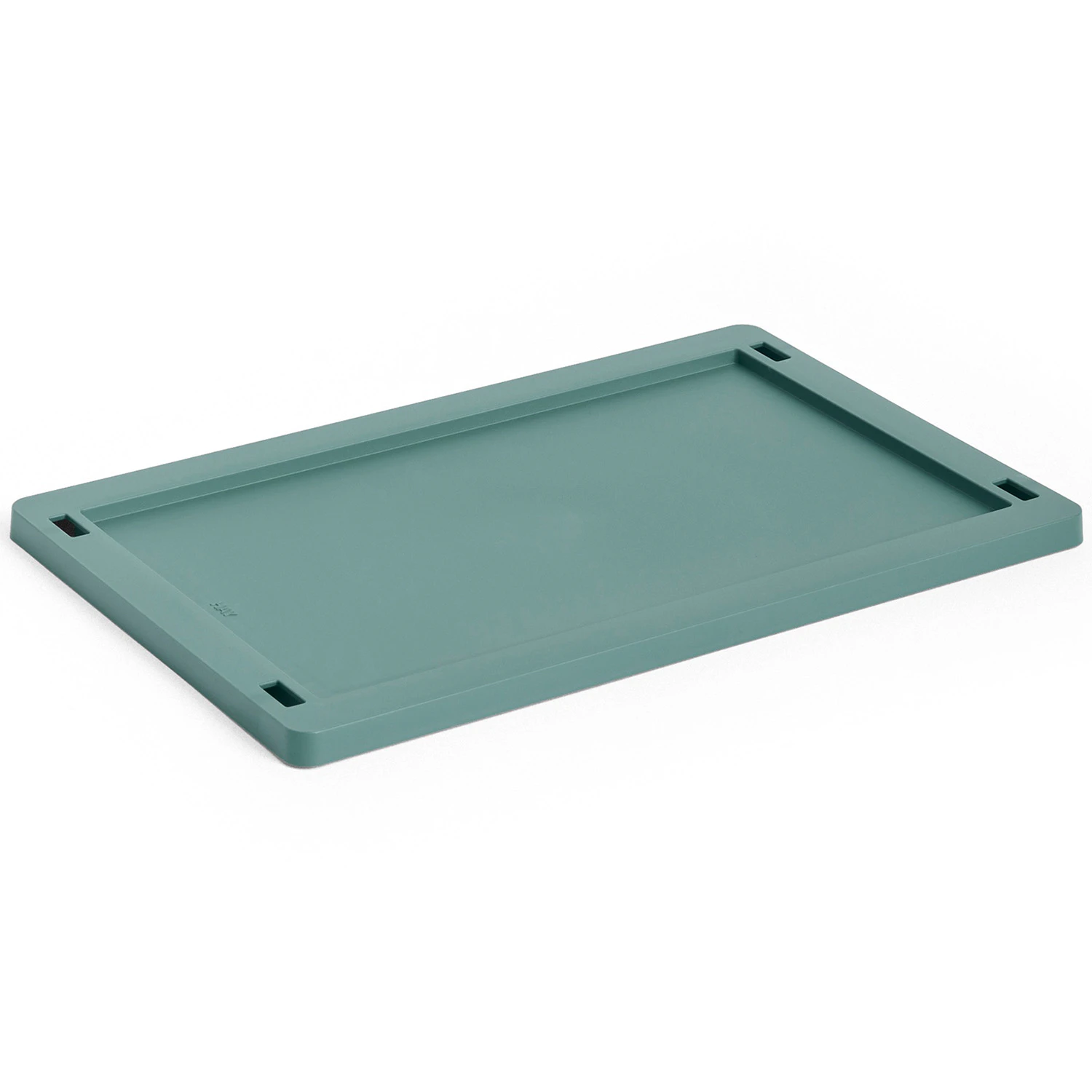 Hay Colour Crate Plastic Small Lock Dark Green - Korgar Återanvänd Plast Mörkgrön