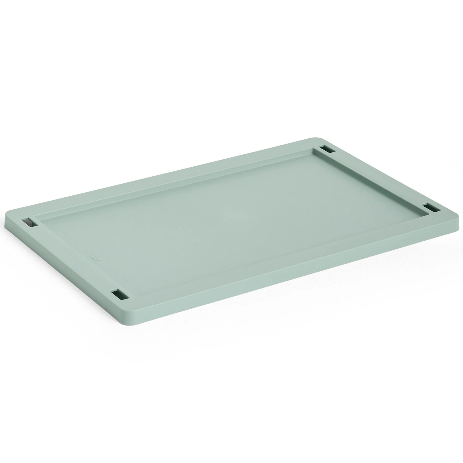 Hay Colour Crate Plastic Small Lock - Korgar Återanvänd Plast Sage Green