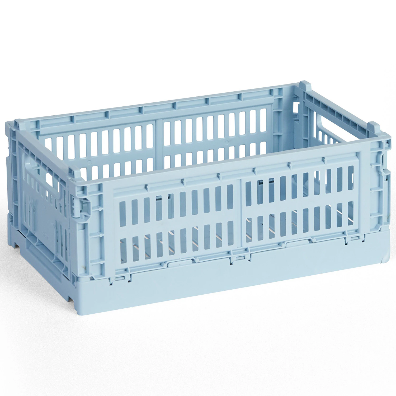 Hay Colour Crate Small Förvaring - Korgar Återanvänd Plast Soft Blue