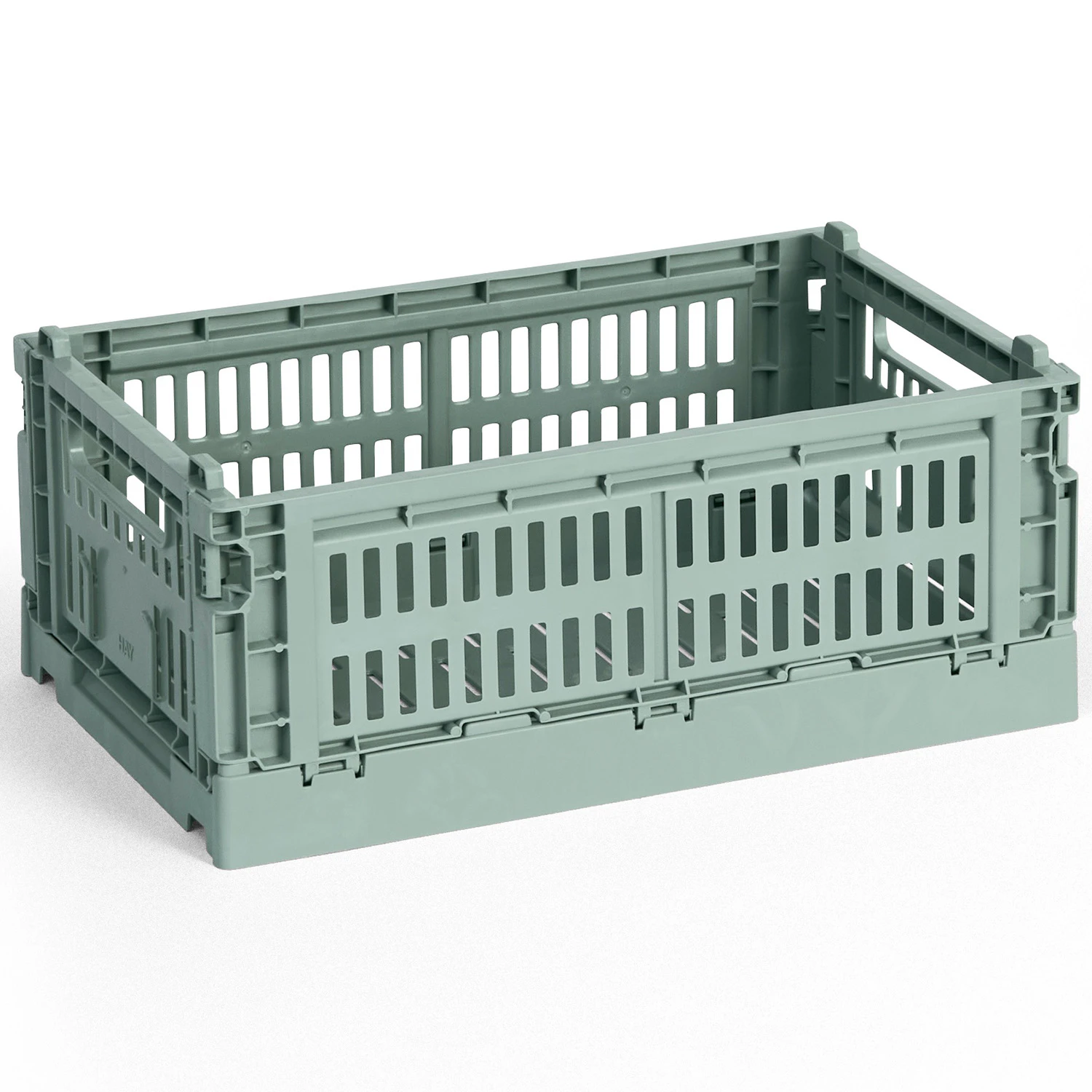 Hay Colour Crate Small Förvaring - Korgar Återanvänd Plast Sage Green