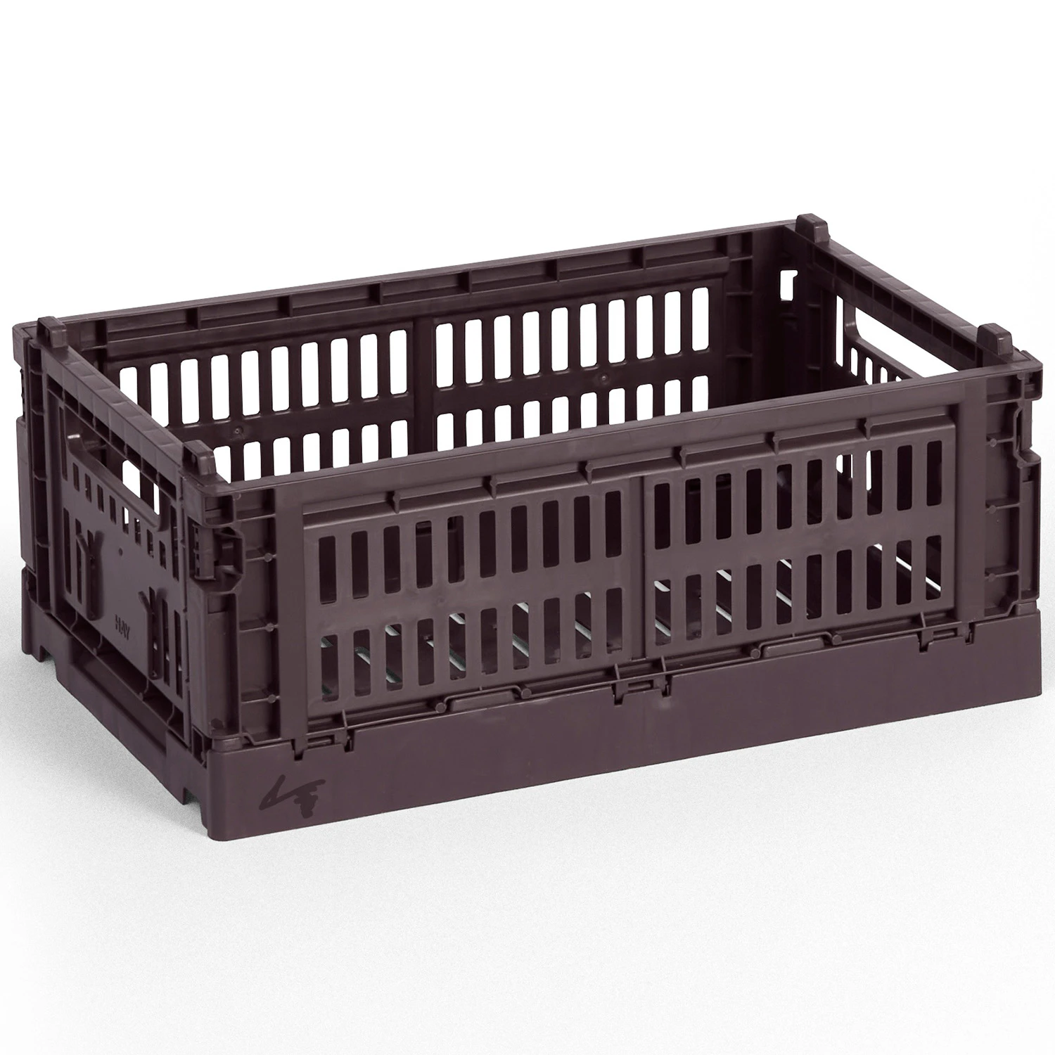Hay Colour Crate Small Förvaring - Korgar Återanvänd Plast Bordeaux
