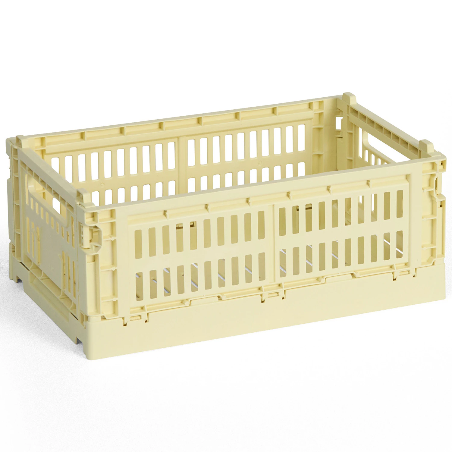 Hay Colour Crate Small Förvaring Light Yellow - Korgar Återanvänd Plast Ljusgul