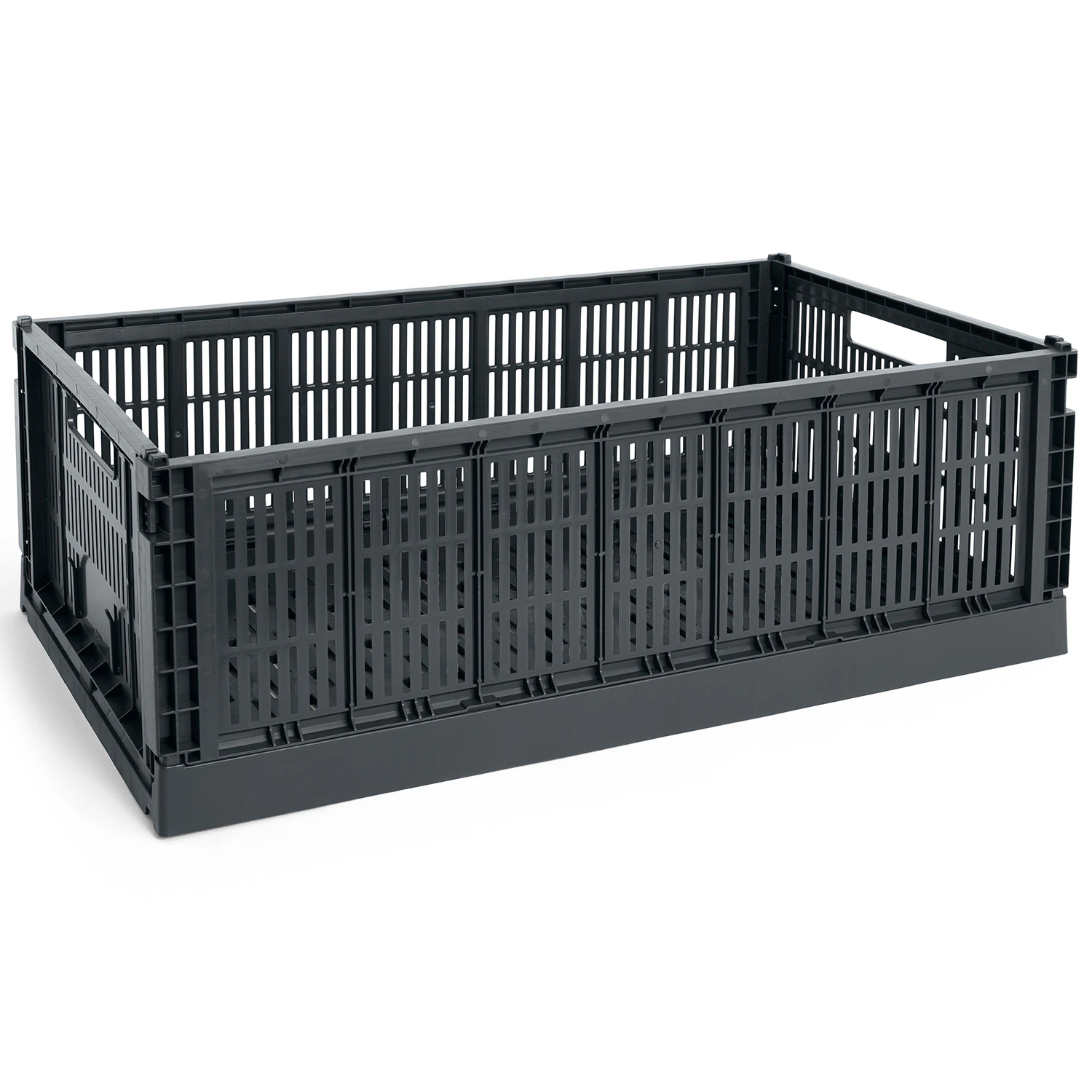 Hay Colour Crate X-large Förvaring - Korgar Återanvänd Plast Charcoal