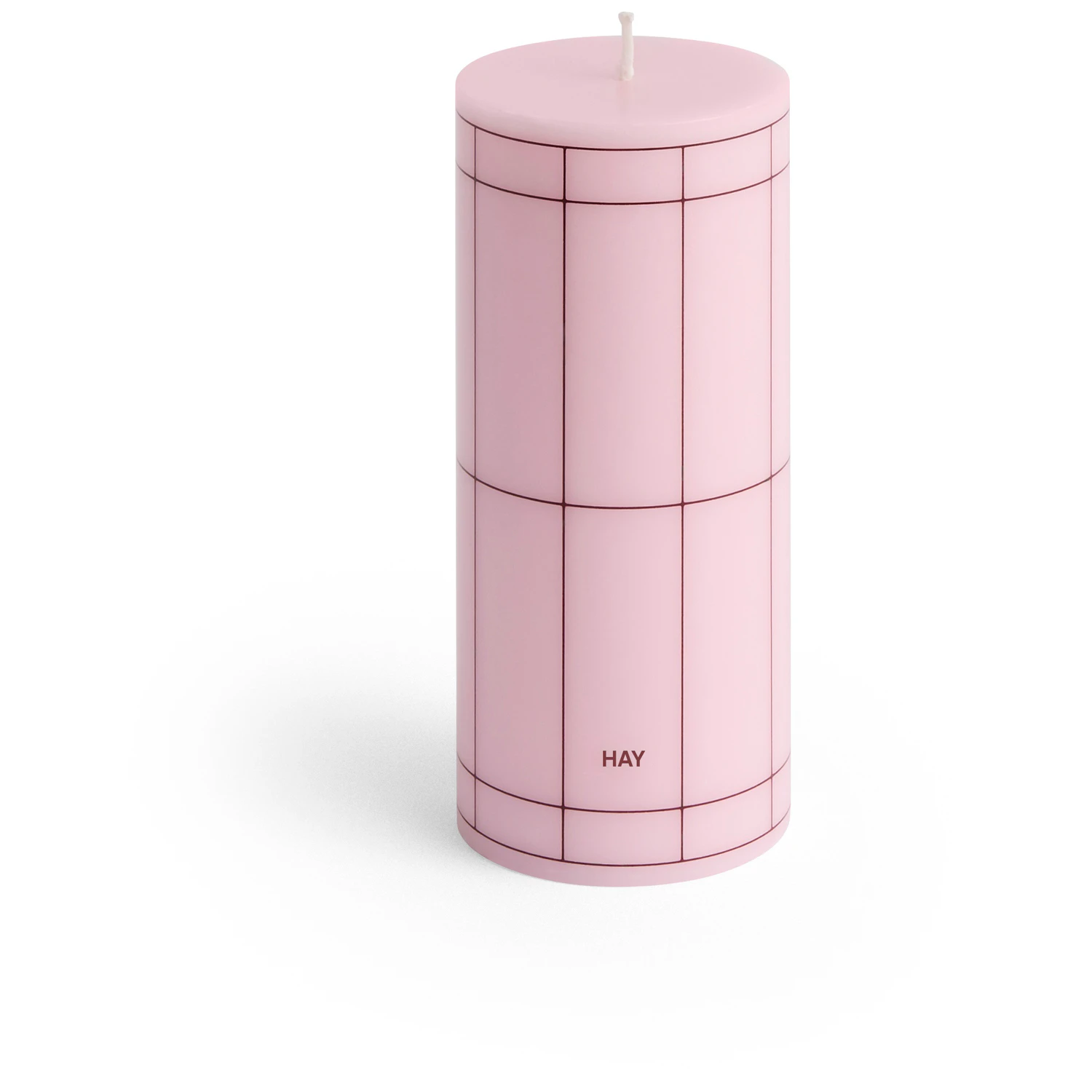 Hay Column Blockljus Litet Ljusrosa - Ljus Stearin Bordeaux