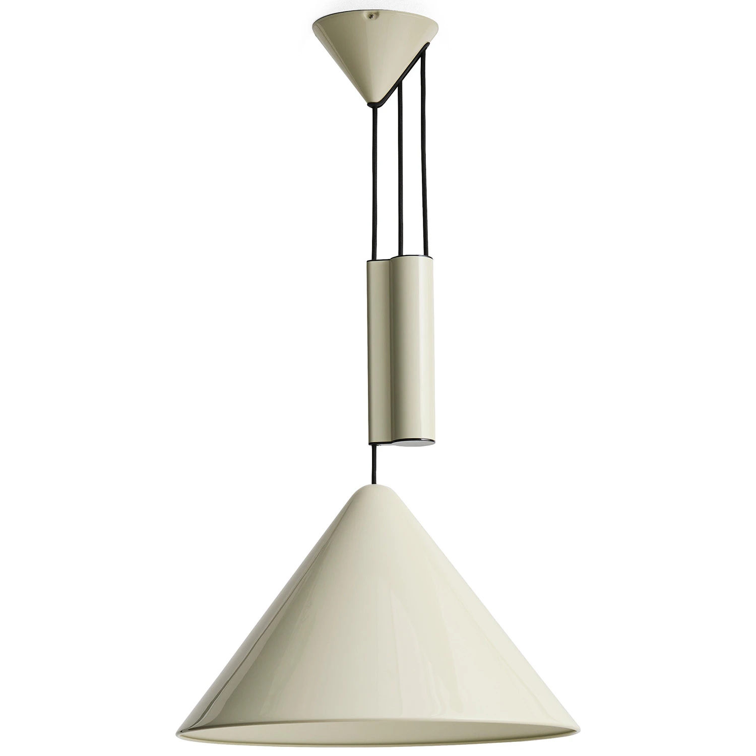 Hay Compass Pendel Justerbar 43 Cm - Pendellampor Aluminium Oyster White