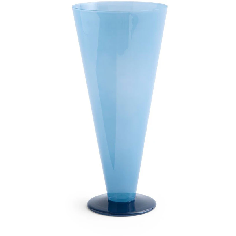 Hay Conical Vase Large Petrol Blue / Dark Blue - Vaser Glas M&ouml;rkbl&aring;