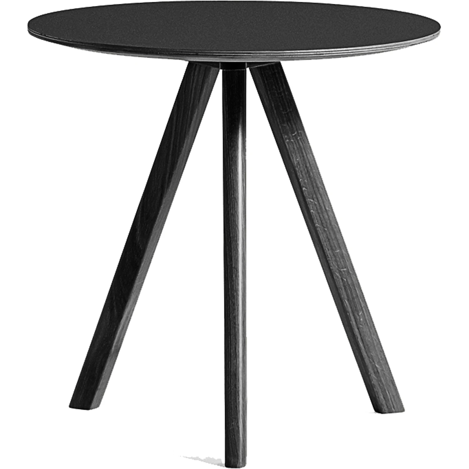 Hay Cph 20 2.0 Sidobord &Oslash;50x49 Cm Vattenbaserad Lackad Ek / - Soffbord Linoleum Svart