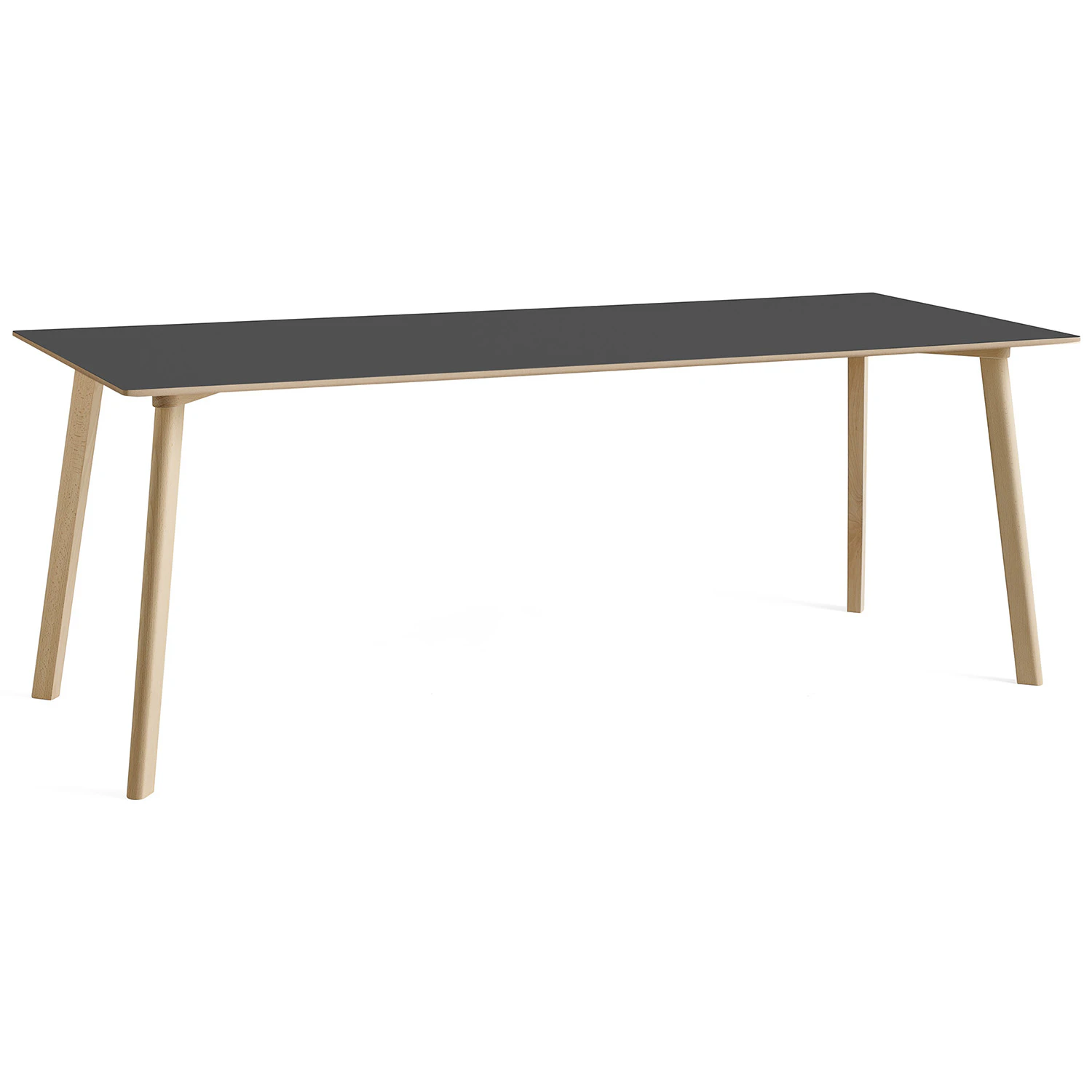 Hay Cph Deux 210 2.0 Bord 75x200 Cm / Obehandlad Bok - Matbord & Barbord Laminat Stone Grey