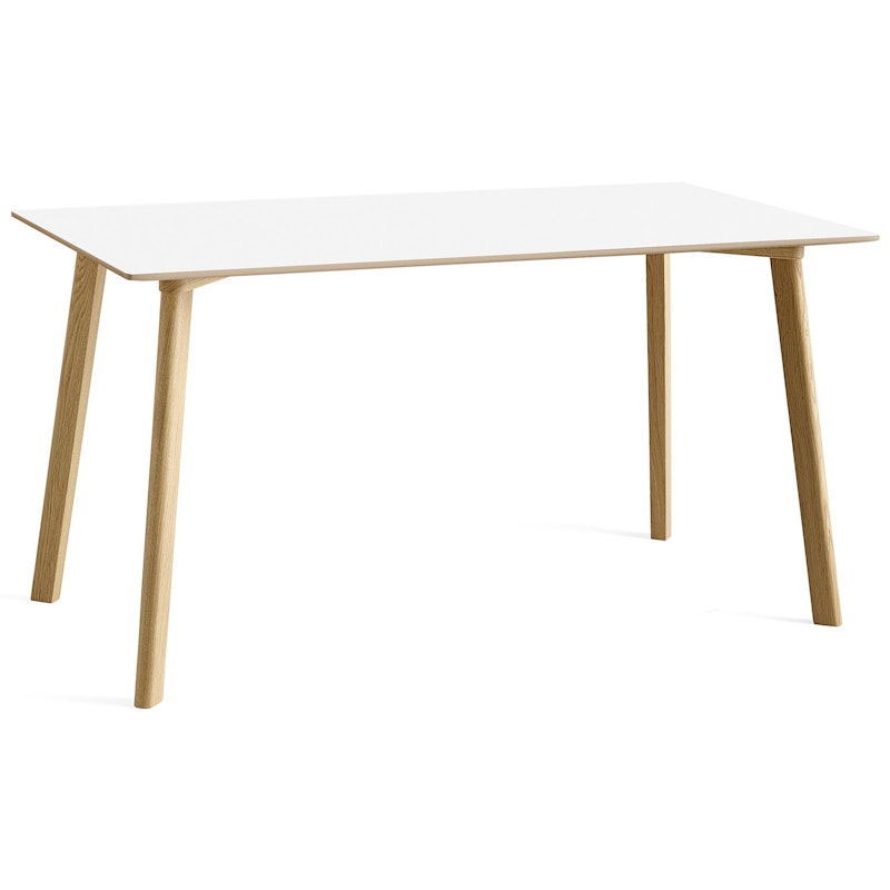 CPH Deux 210 2.0 Bord 75x140 cm, Pearl White / Vattenbaserad Lackad Ek