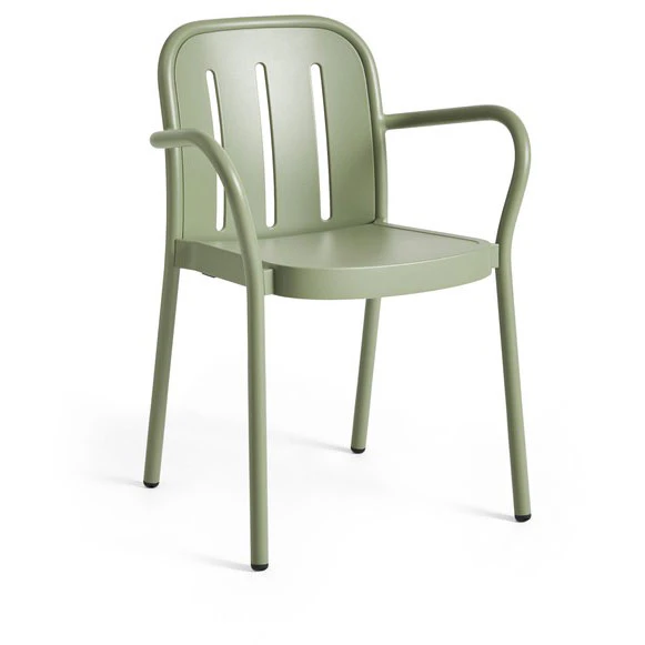 hay deville armchair thyme green powder coated aluminium - trädgårdsstolar pulverlackerad aluminium grön