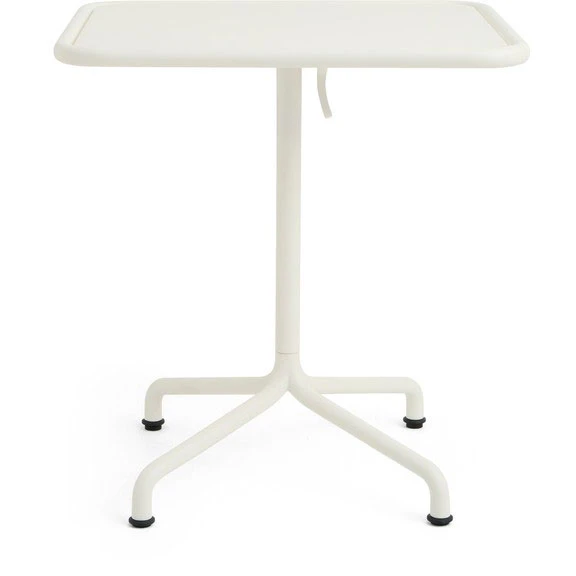 Hay Deville Table 60x70 Cm Cream White - Trädgårdsbord Pulverlackat Stål Vit
