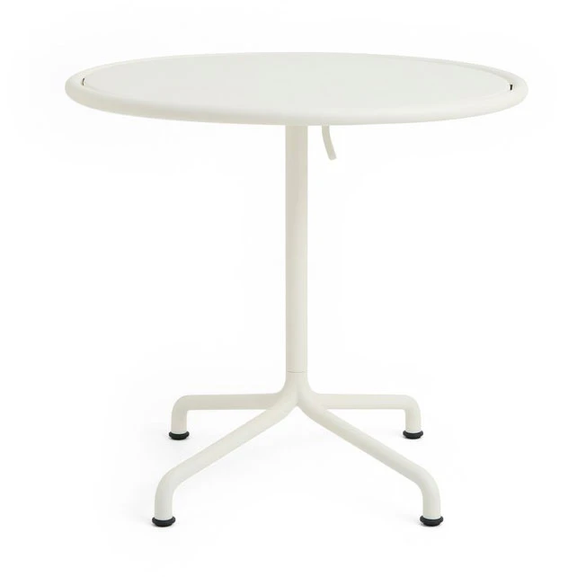 Hay Deville Table 80 Cm Cream White - Trädgårdsbord Pulverlackat Stål Vit