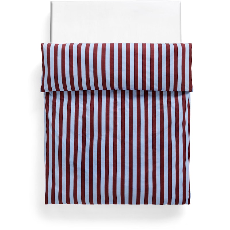 Été Påslakan Dubbel, 200x220 cm, Bordeaux/Himmelsblå