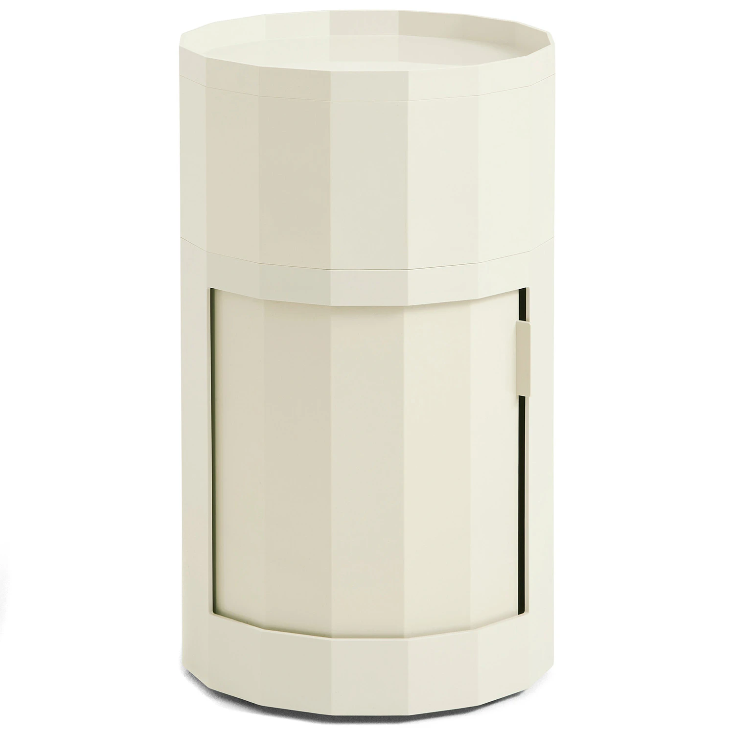 Hay Facet Sk&aring;p H&ouml;g Med F&ouml;tter / Hjul - Sidobord & Avlastningsbord Abs-plast Eggshell