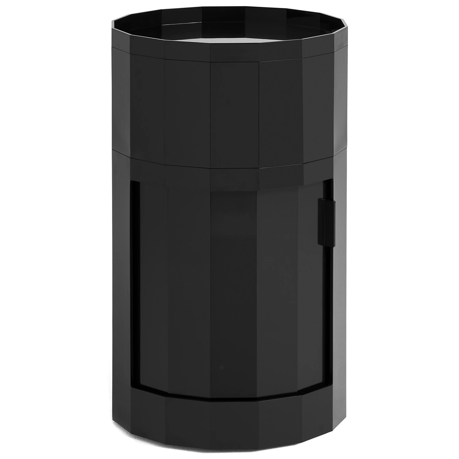 Hay Facet Sk&aring;p H&ouml;g - Sidobord & Avlastningsbord Abs-plast Antracit