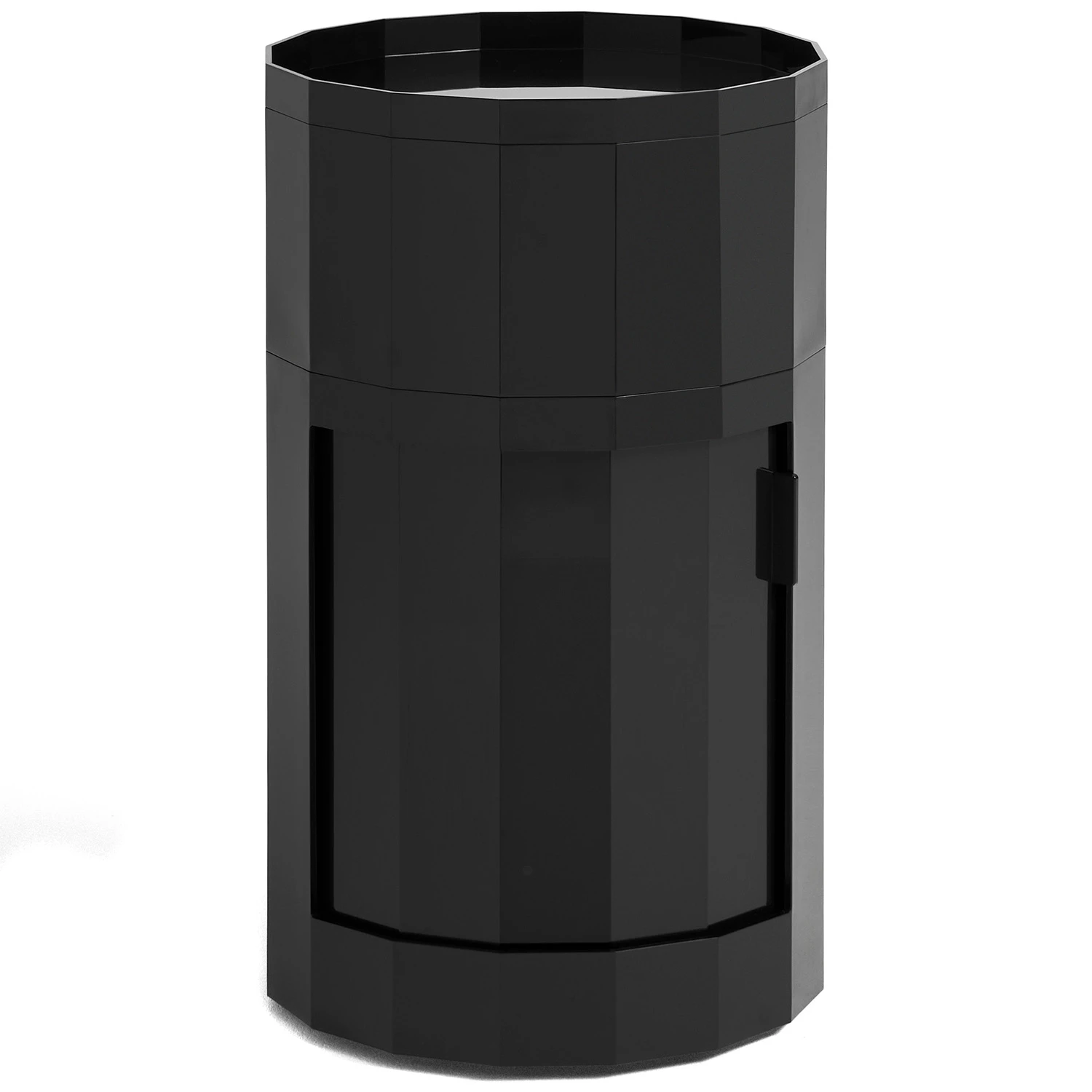 Hay Facet Sk&aring;p H&ouml;g Med F&ouml;tter / Hjul - Sidobord & Avlastningsbord Abs-plast Antracit