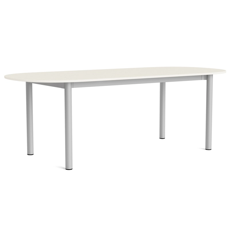 Annex Bord Oval 95x220 cm, Aluminium / Cotton Cream