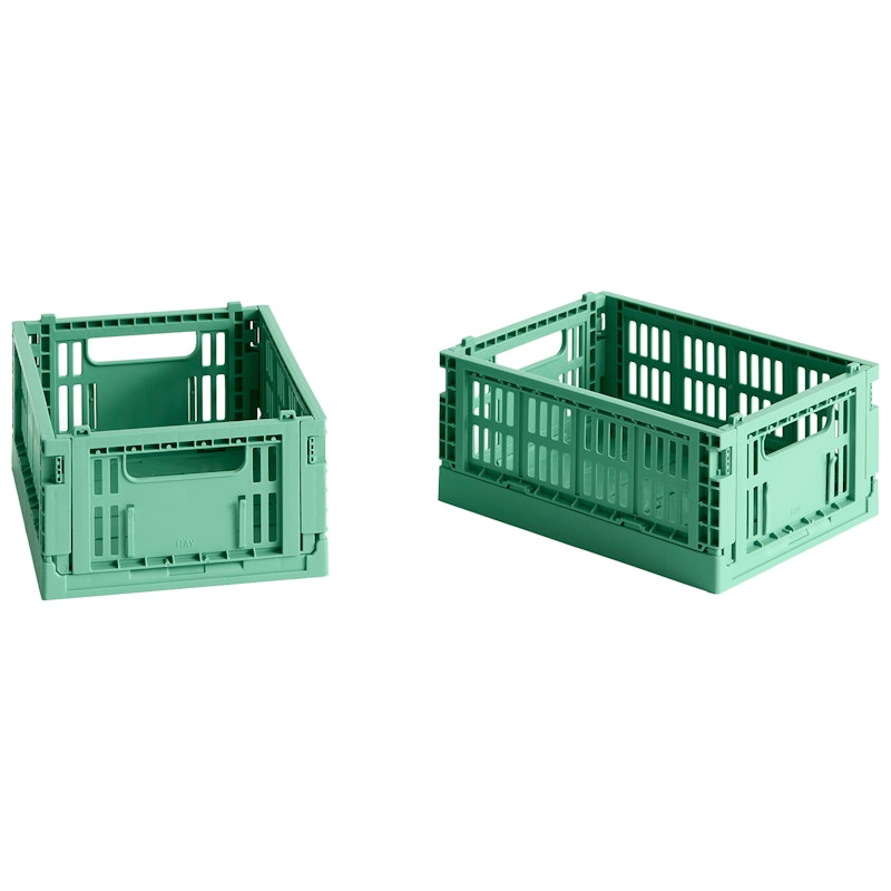 Colour Crate Förvaringslådor Mini 2-pack, Dark Mint