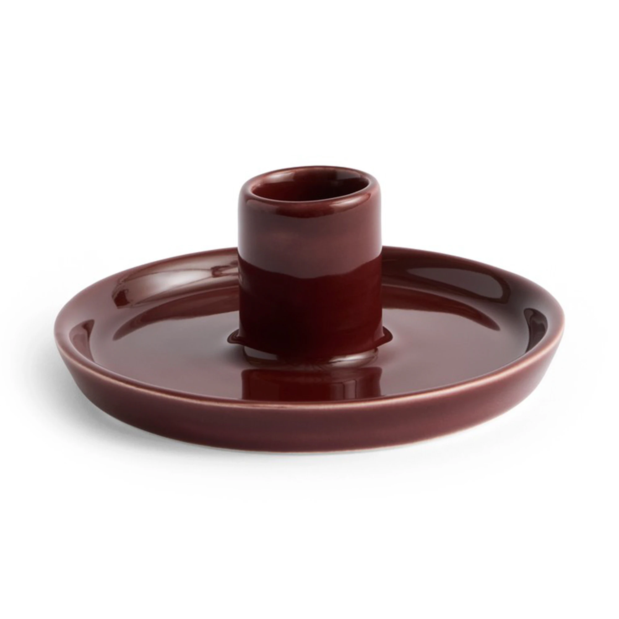 HAY Disc ljusstake Chestnut brown, small, Ø10x4,8 cm