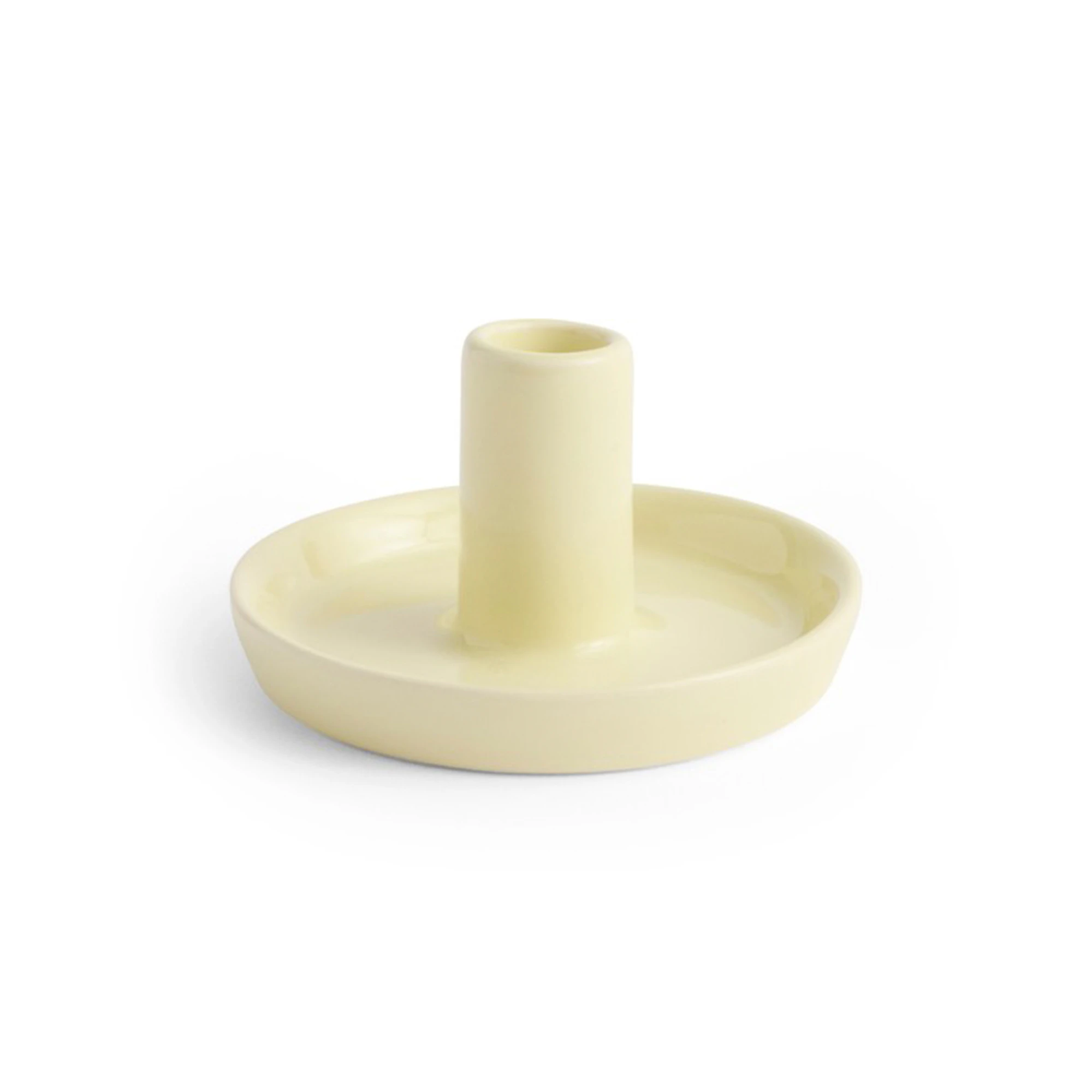 HAY Disc ljusstake Lime white, Ø7x4 cm