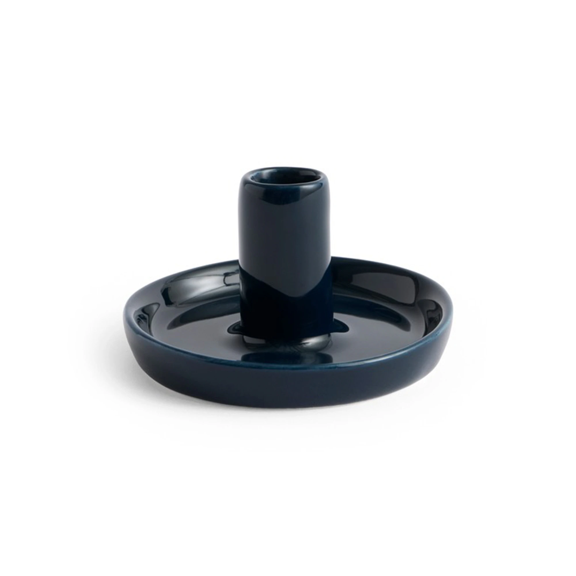 HAY Disc ljusstake Midnight blue, Ø7x4 cm