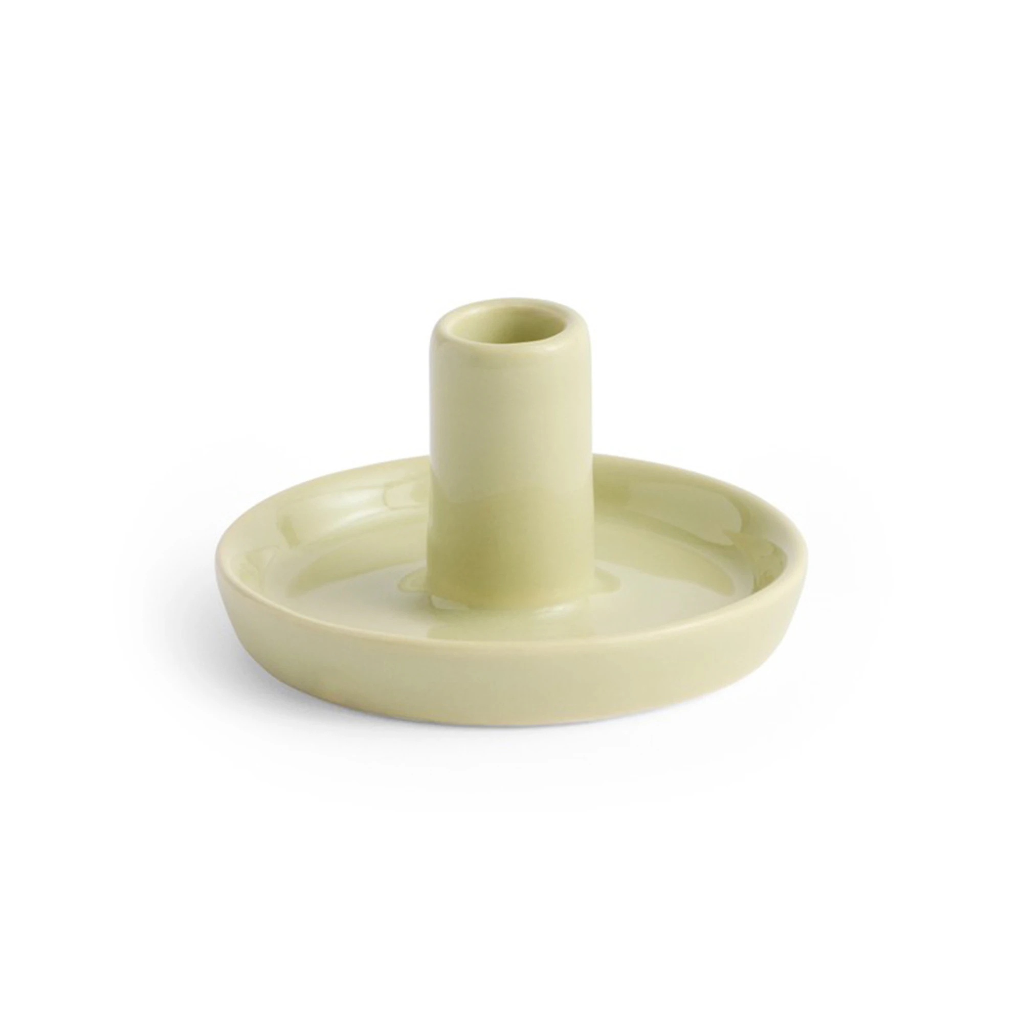 HAY Disc ljusstake Soft pistachio, Ø7x4 cm
