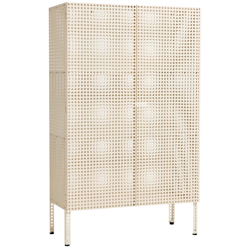 Perforated Skåp Stor, Eggshell