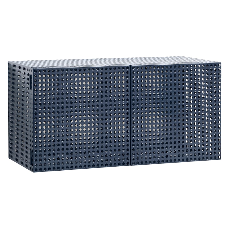 Perforated Väggskåp, Steel Blue