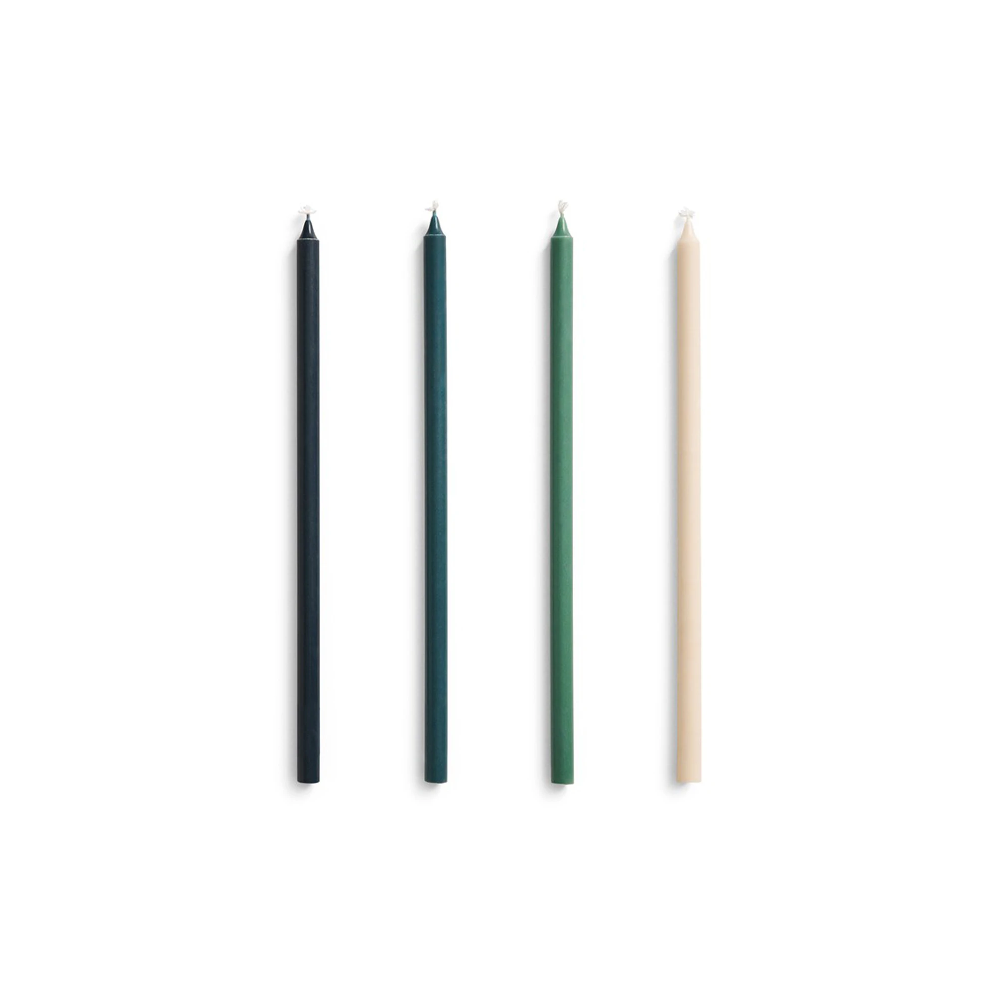 Hay Slim Ljus 4-pack - Ljus Stearin Grön