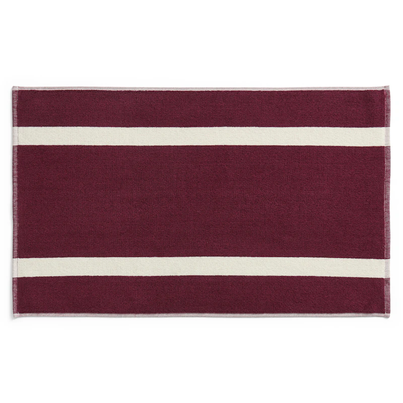 Stripe Badrumsmatta, Vinröd