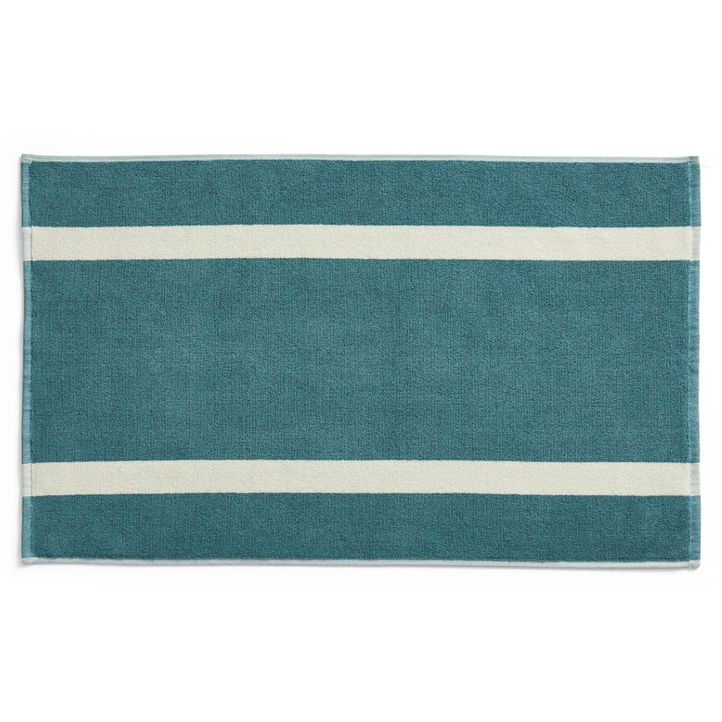 Stripe Badrumsmatta, Petrolblå