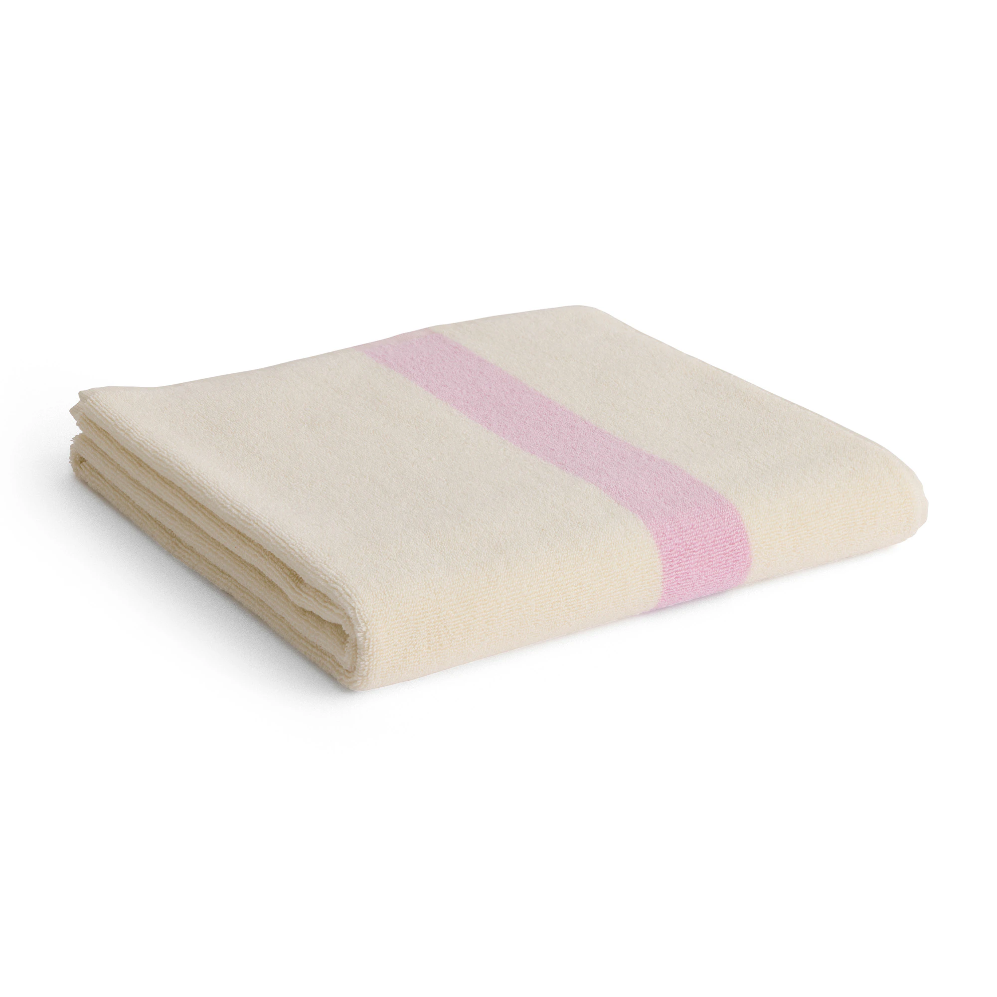 Hay Stripe Handduk 70x140 Cm - Handdukar & Badlakan Ekologisk Bomull Cool Pink