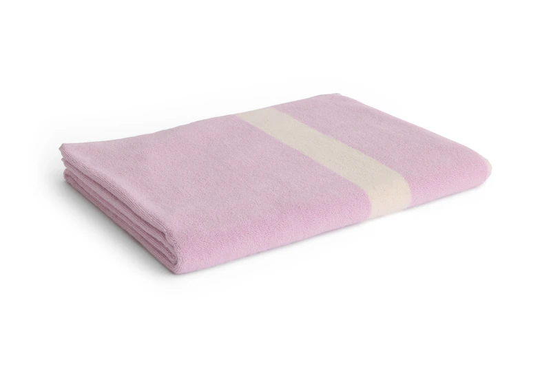Stripe Badhandduk 100x150 cm, Cool Pink