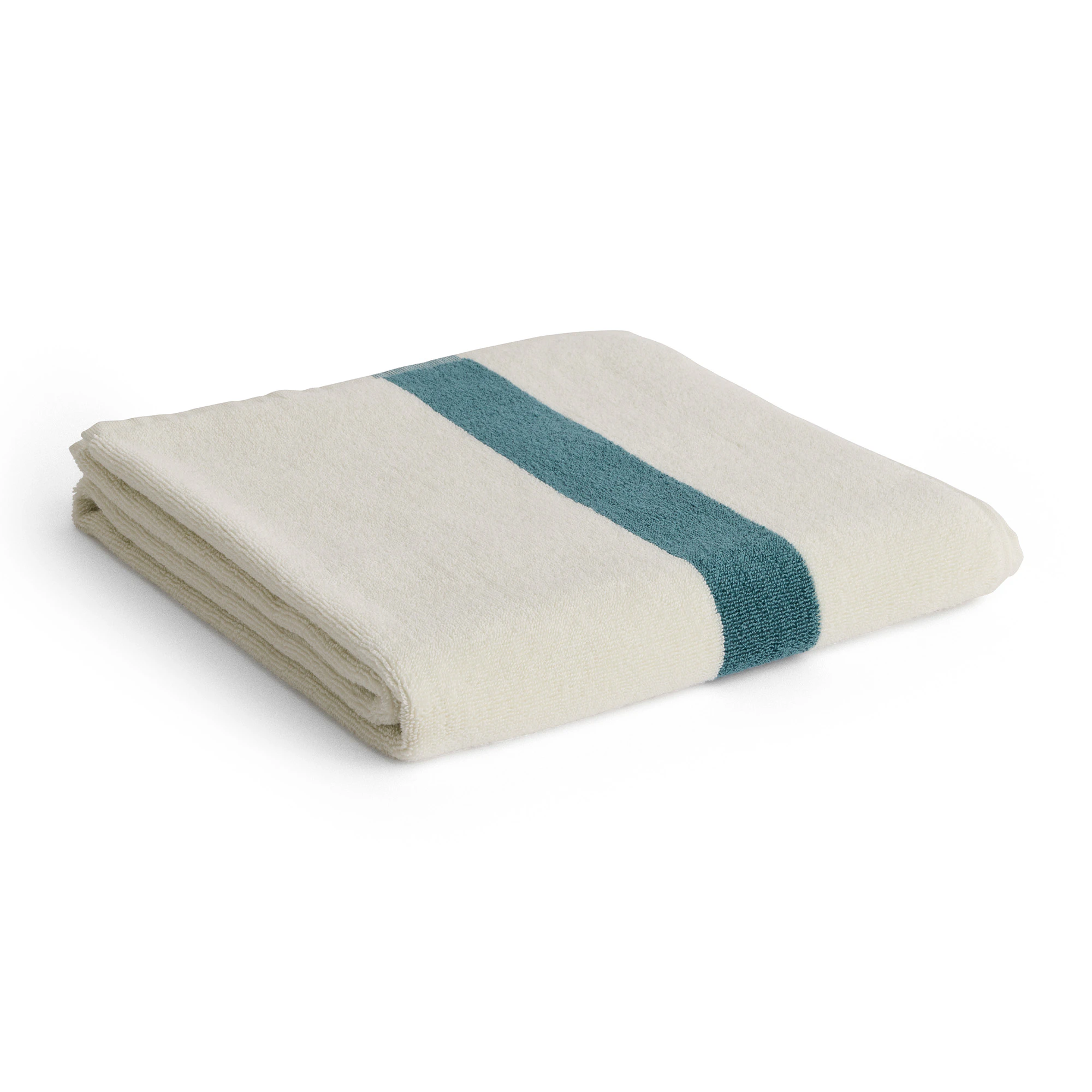 Hay Stripe Handduk 70x140 Cm Petrolblå - Handdukar & Badlakan Ekologisk Bomull Petrol Blue