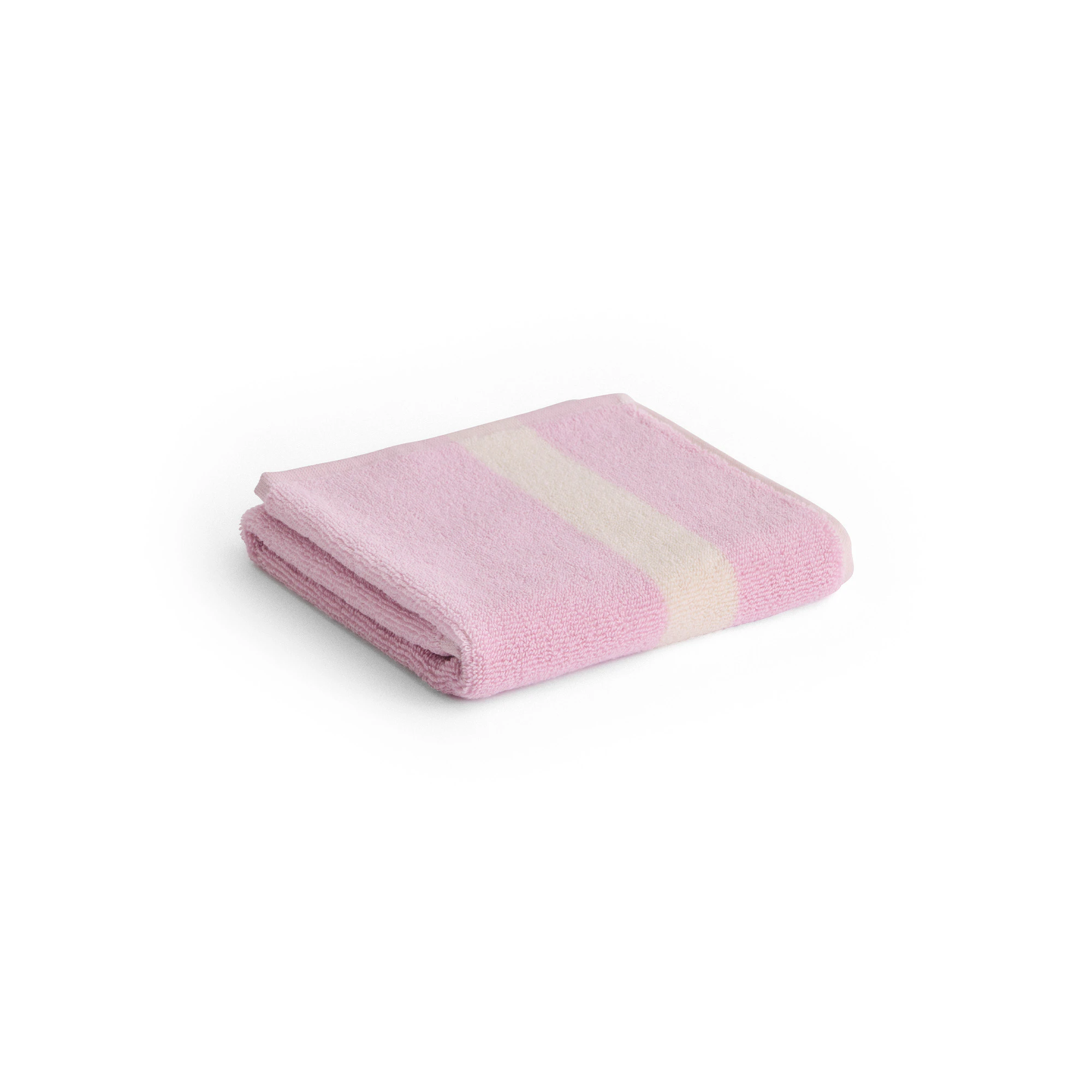 Hay Stripe Handduk 40x60 Cm - Handdukar & Badlakan Ekologisk Bomull Cool Pink