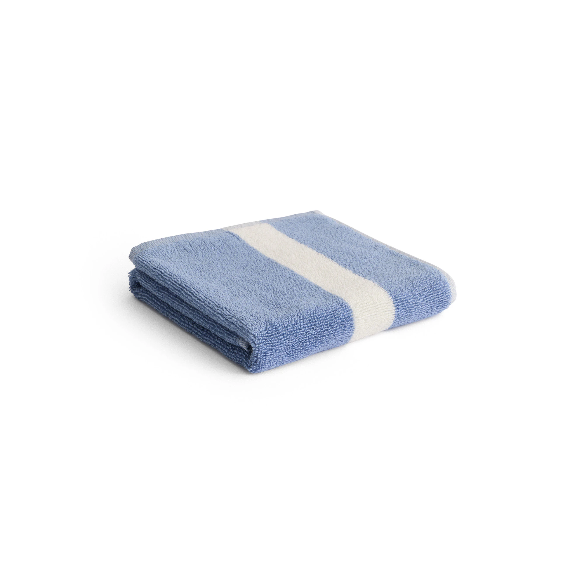 Hay Stripe Handduk 40x60 Cm - Handdukar & Badlakan Ekologisk Bomull Dusty Blue