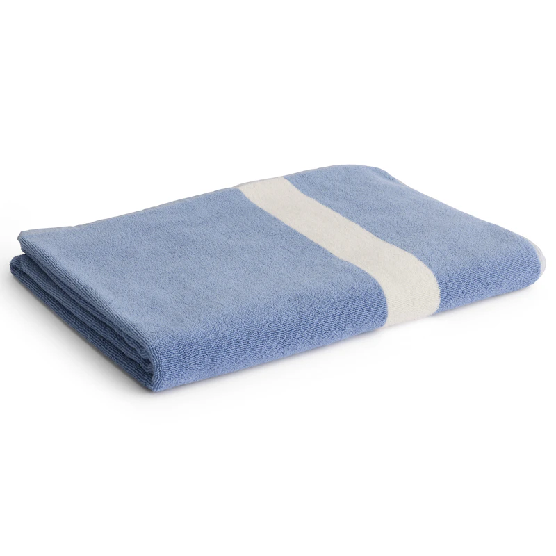 Stripe Badhandduk 100x150 cm, Dusty Blue