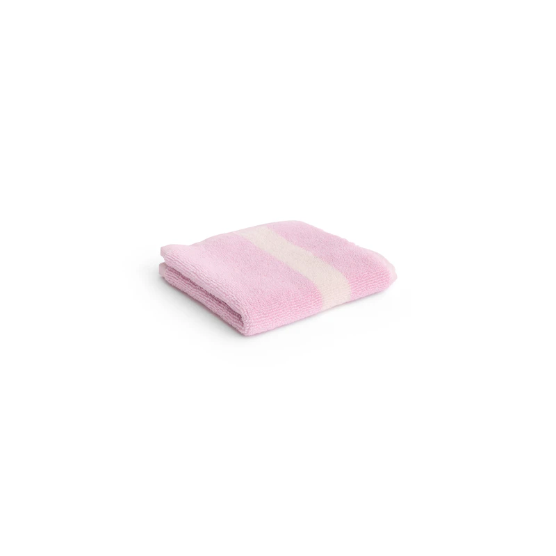 Stripe Tvättlapp 30x30 cm, Cool Pink