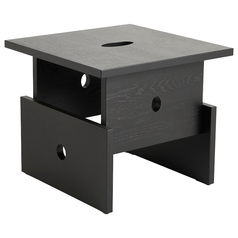 Wood Box Soffbord, Svart Ek