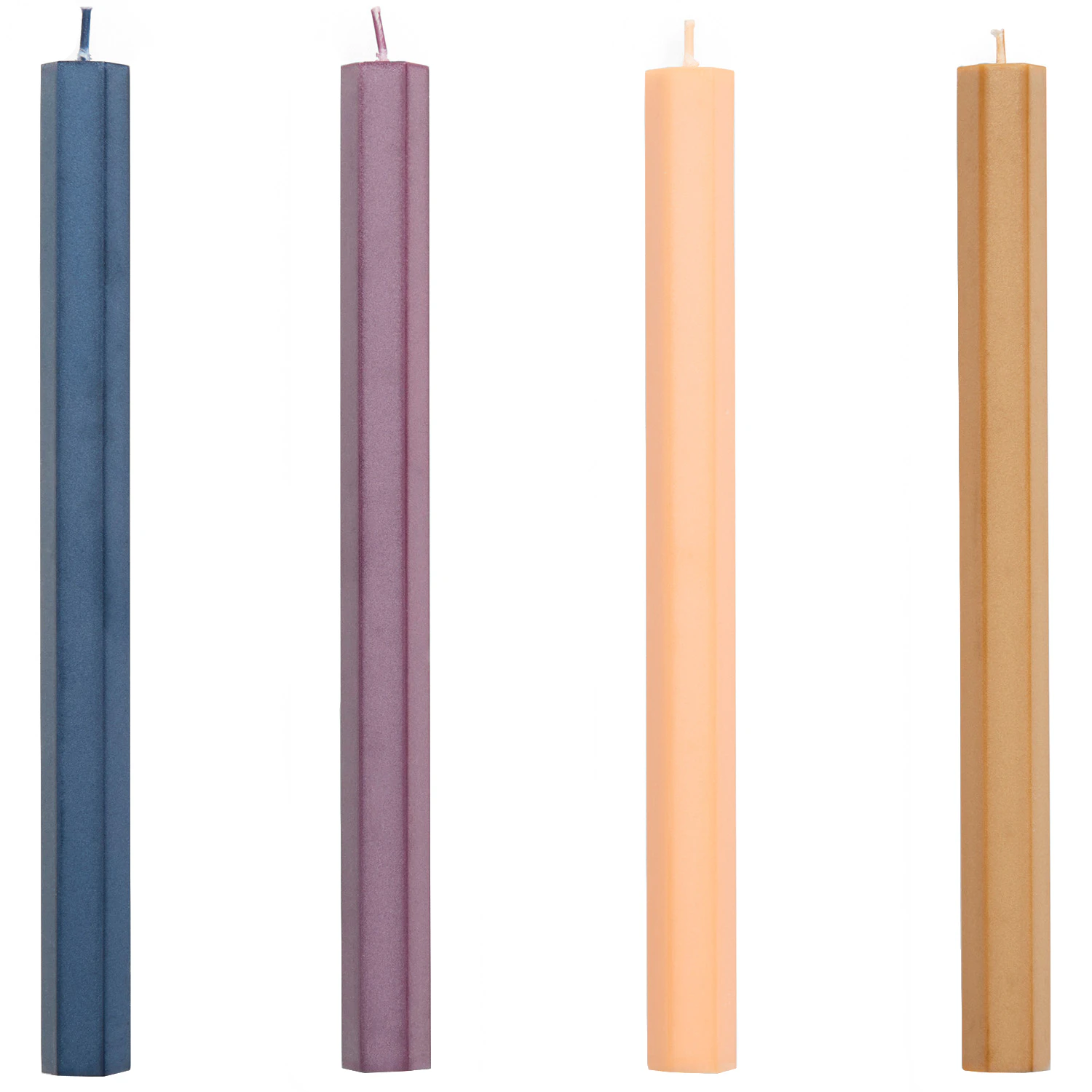 Hay Hexagon Ljus 4-pack - Ljus Stearin Dark