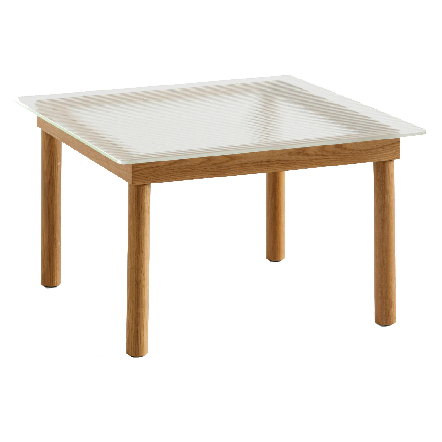 Hay Kofi Sidobord 60x60 Cm Vattenbaserad Lackad / R&auml;fflat Glas - Sidobord & Avlastningsbord Ek