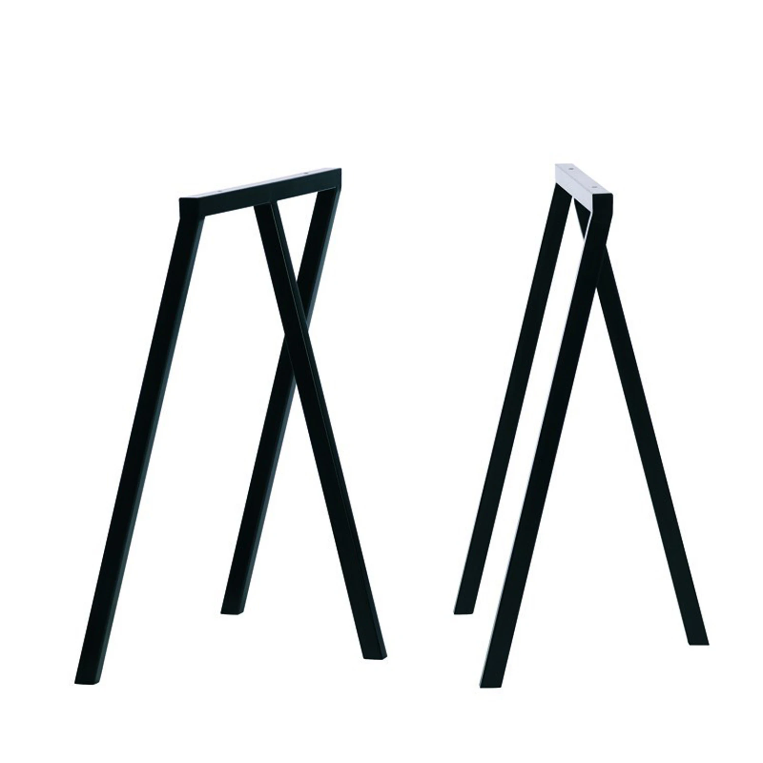 hay loop stand benbock 2-pack - pulverlackat stål svart