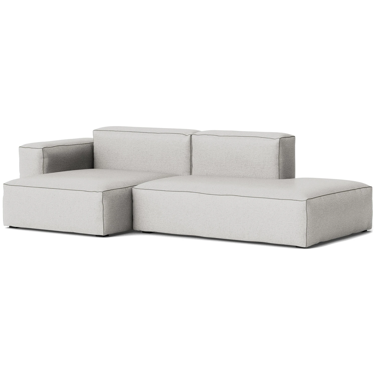 Hay Mags Soft Low 2,5-sitssoffa Comb. 3 V&auml;nster Divan Roden 04 / M&ouml;rk S&ouml;m - H&ouml;rnsoffor & Divansoffor Viskos Gr&aring;