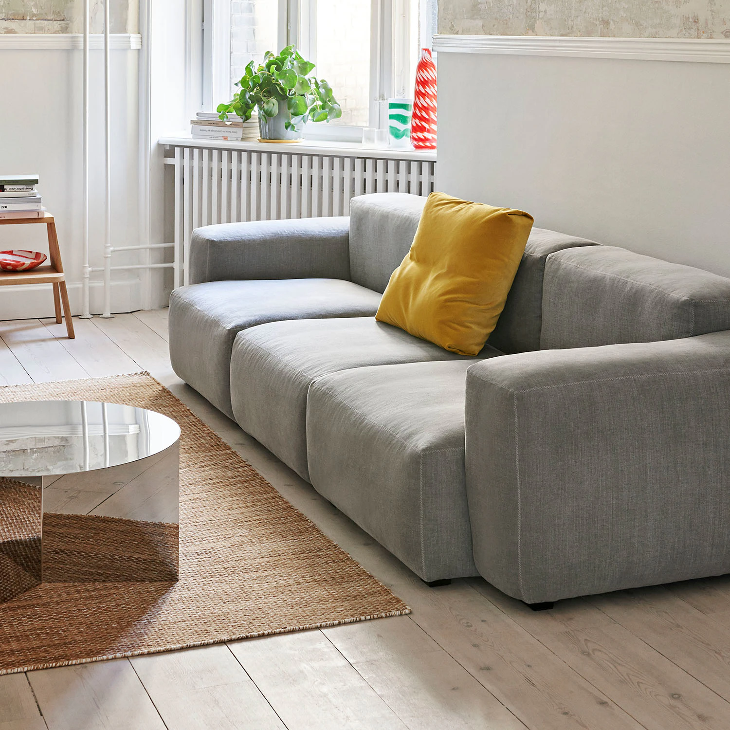 Hay Mags Soft Low 3-personers Sofa Kombination 1 Linara 443, grå från HAY, bild 4