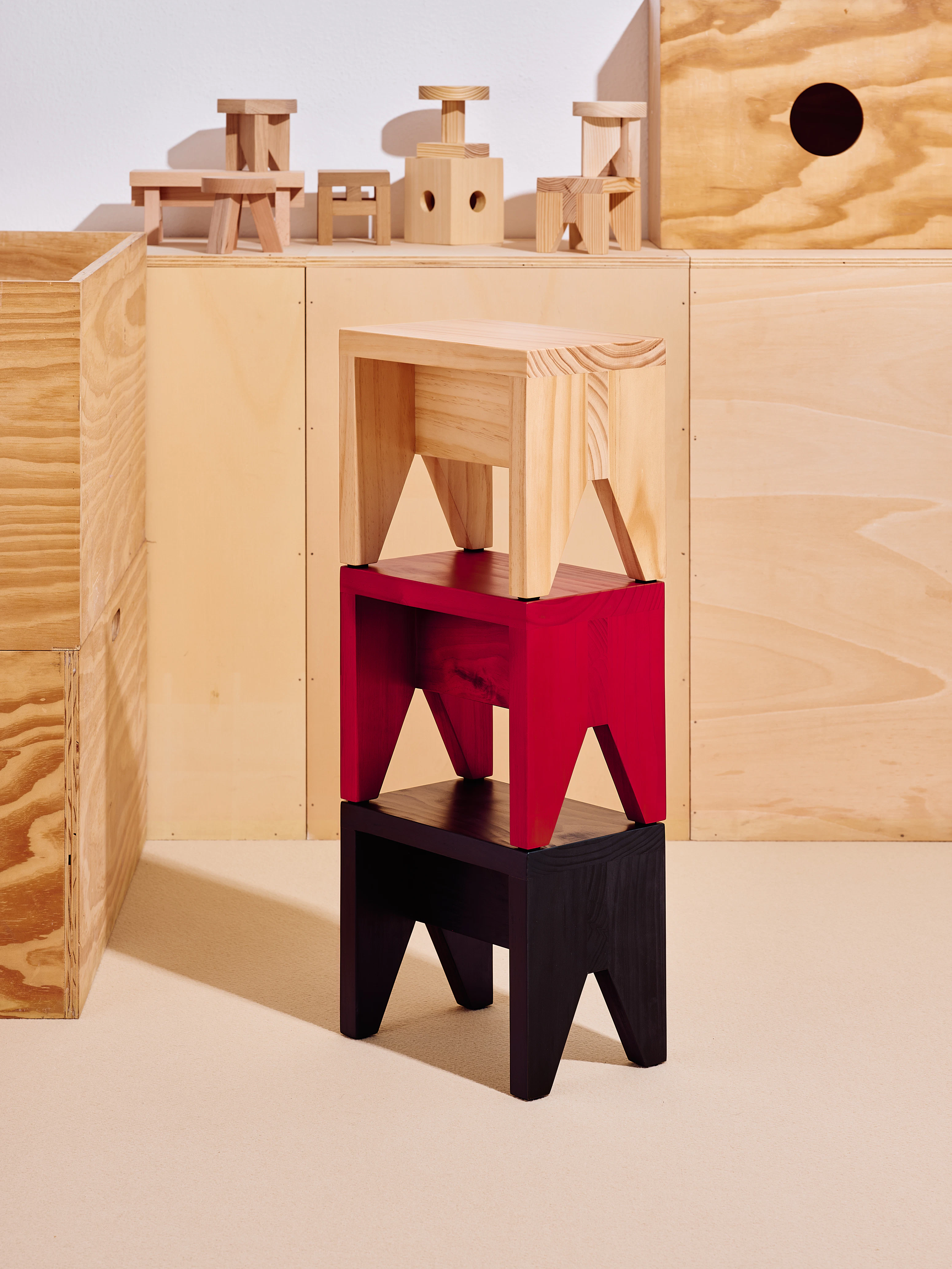 Hay Manolito Stool Short, svart från HAY, bild 5