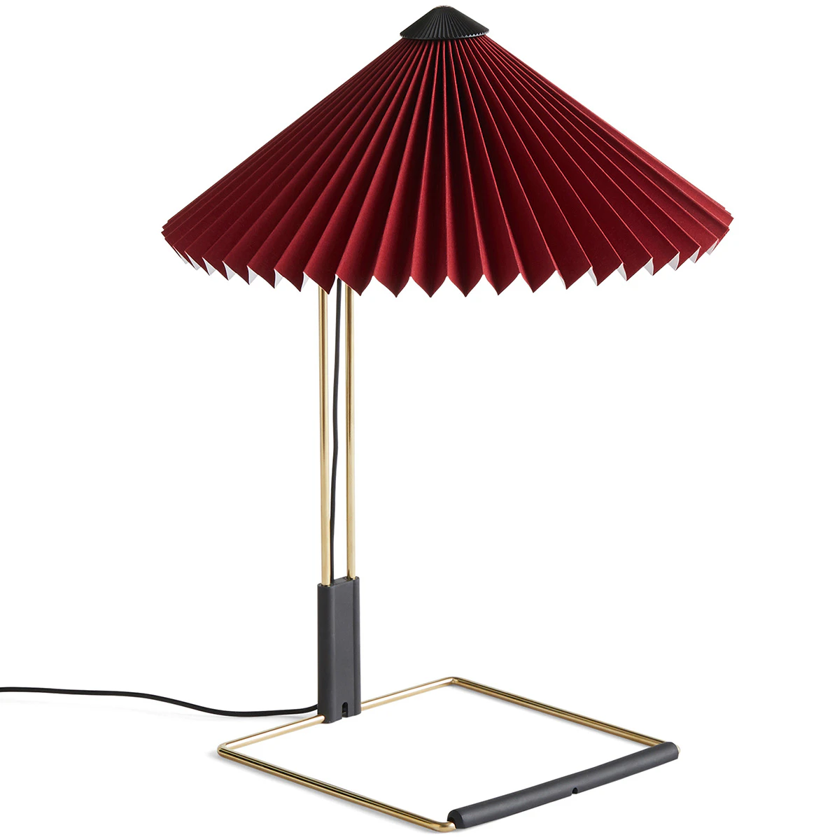 Hay Matin Bordslampa 300 Mm Polerad M&auml;ssing / Oxide Red - Bordslampor St&aring;ltr&aring;d Oxidr&ouml;d