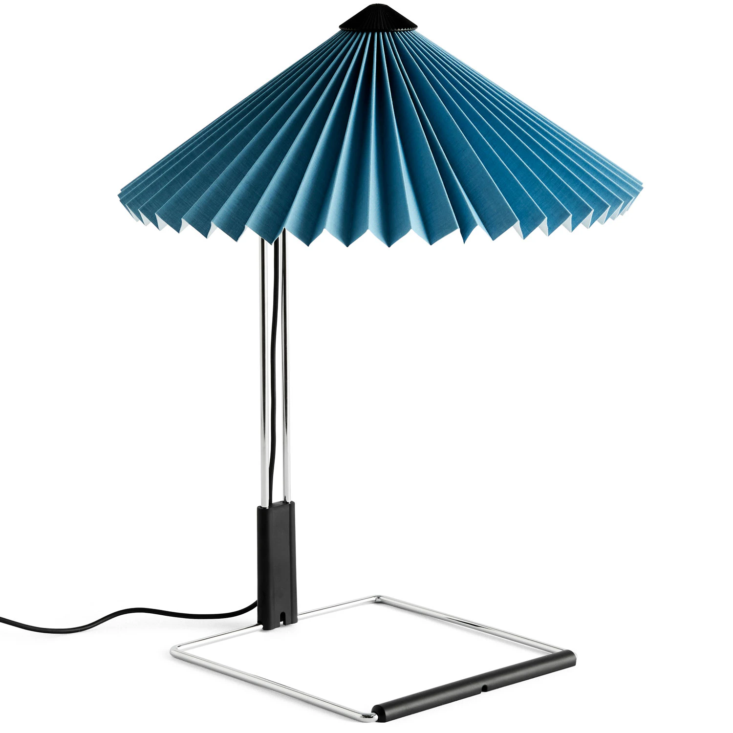 Hay Matin Bordslampa 300 Mm Spegelpl&auml;terat St&aring;l / Placid Blue - Bordslampor St&aring;ltr&aring;d