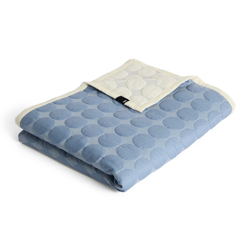 Mega Dot Överkast 235x245 cm, Dusty Blue